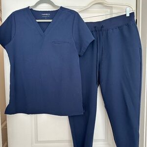 Mandala Scrub Set (Navy)